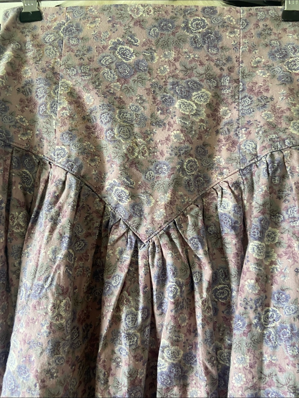 Vintage Gunne Sax Lavender Floral Midi Princess Skirt 2 - Picture 5 of 11
